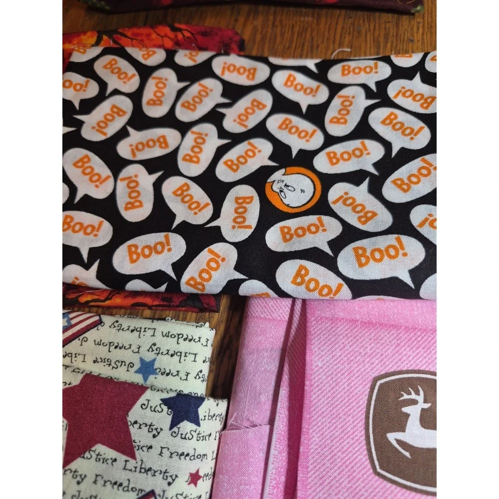 6 Pieces Of Fabric For Quilting And Crafts Various Sizes And Colors